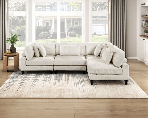 Leesa (4)4-Piece Modular Sectional