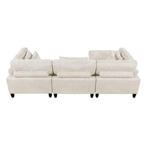 Leesa (4)4-Piece Modular Sectional with Ottoman