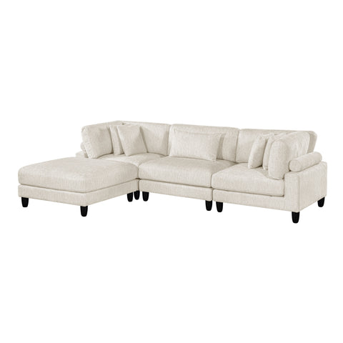 Leesa (4)4-Piece Modular Sectional with Ottoman