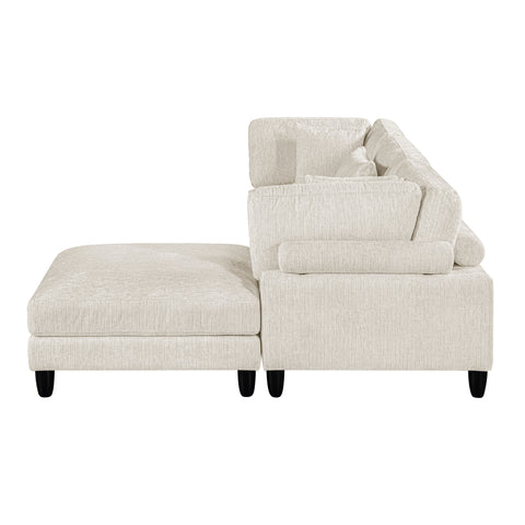 Leesa (4)4-Piece Modular Sectional with Ottoman