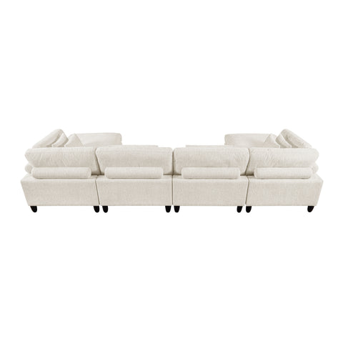 Leesa (6)6-Piece Modular Sectional with Ottomans