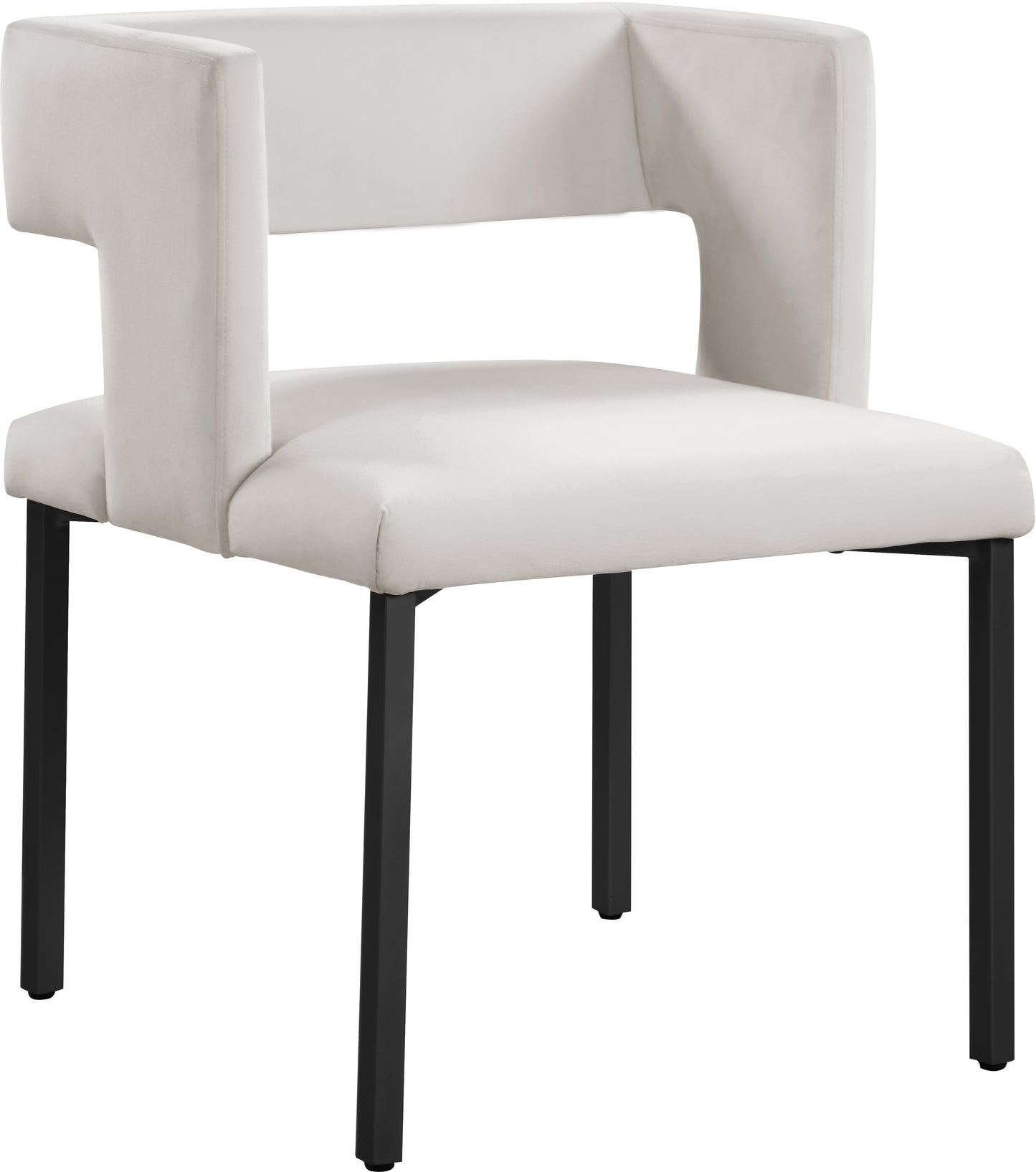 carlton cream velvet dining chair c