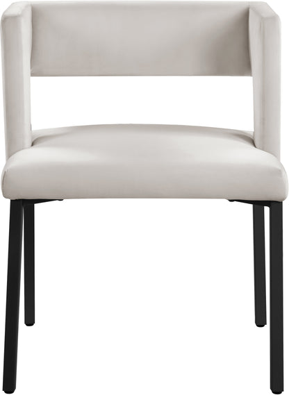 Carlton Cream Velvet Dining Chair C