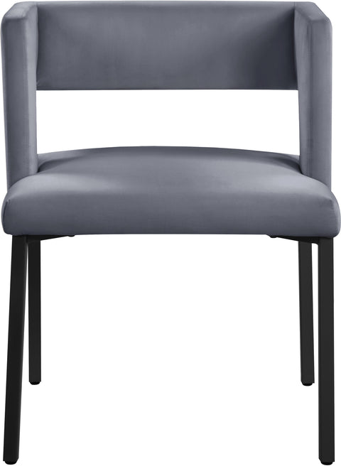 Carlton Grey Velvet Dining Chair C