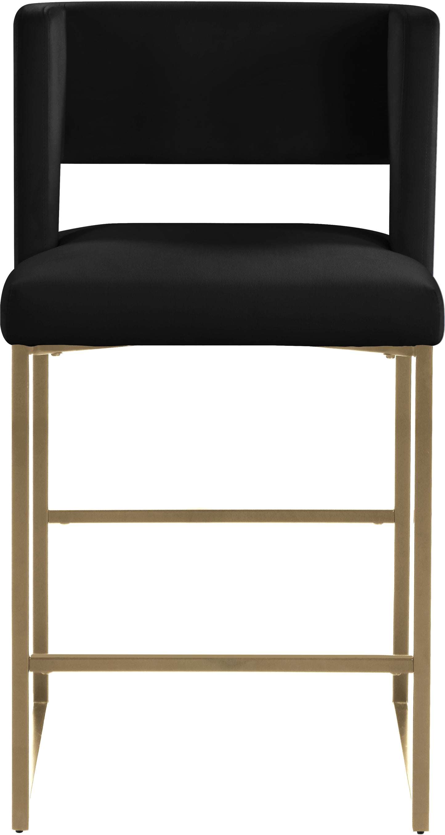 carlton black velvet counter stool c