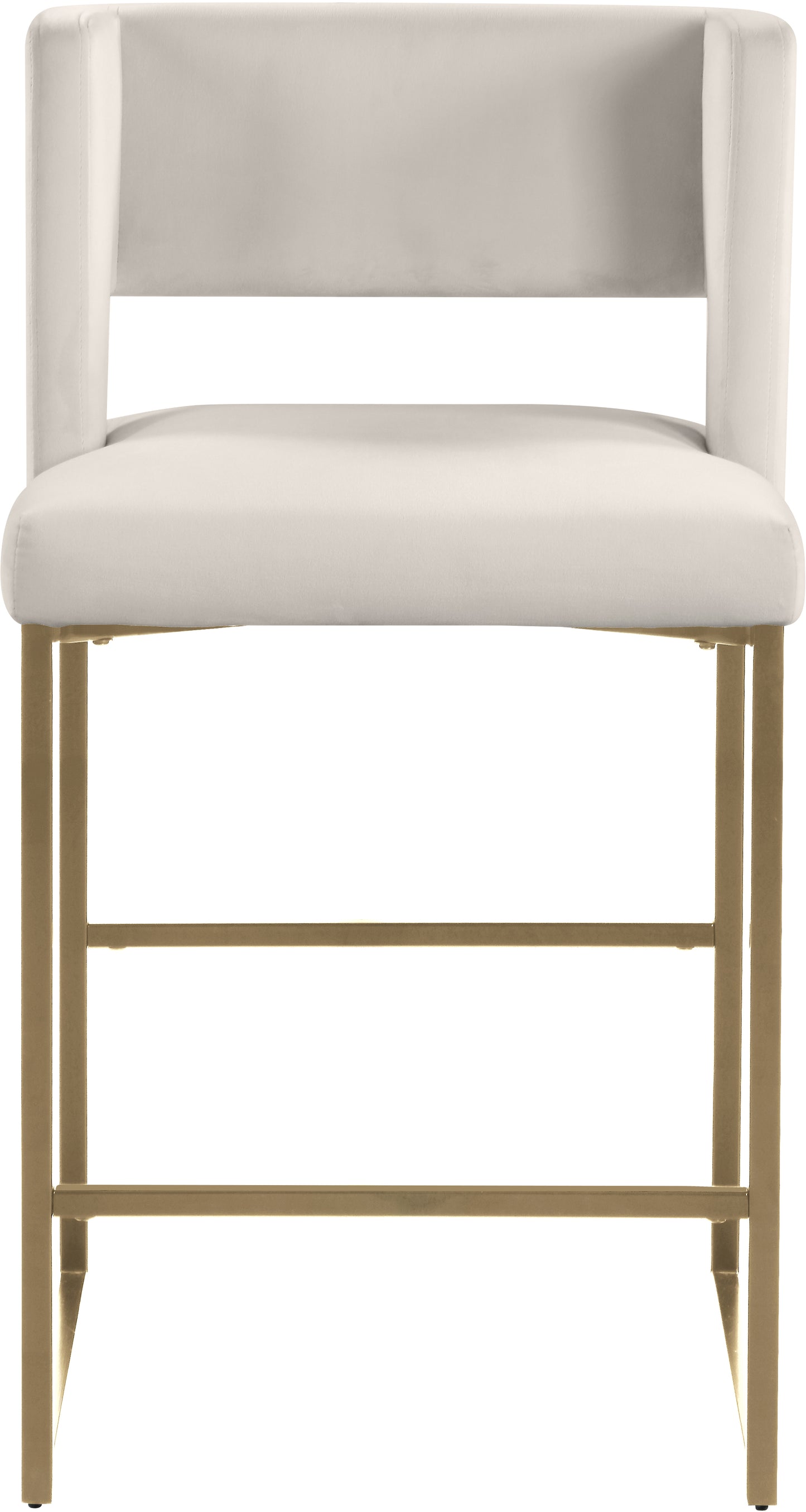 carlton cream velvet counter stool c