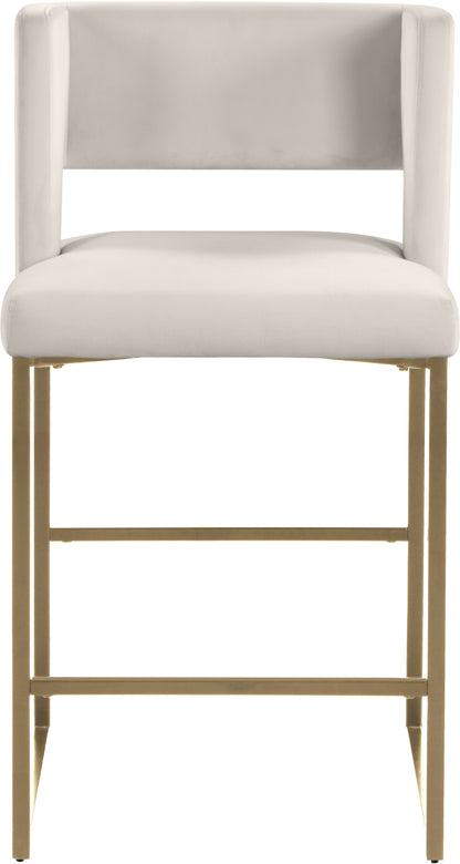 Carlton Cream Velvet Counter Stool C