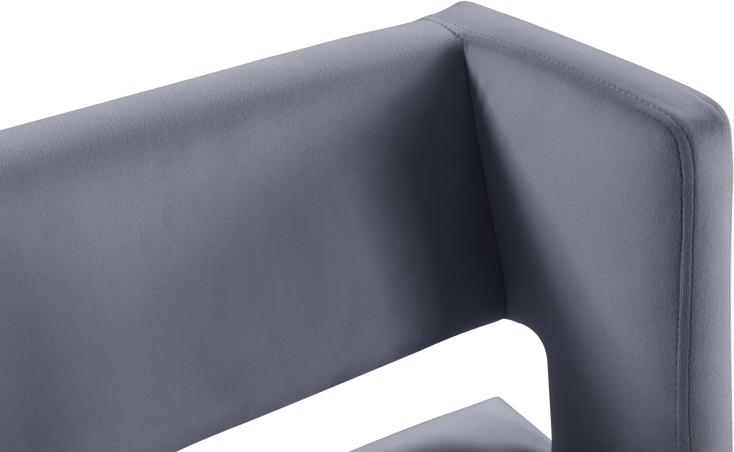 carlton grey velvet counter stool c