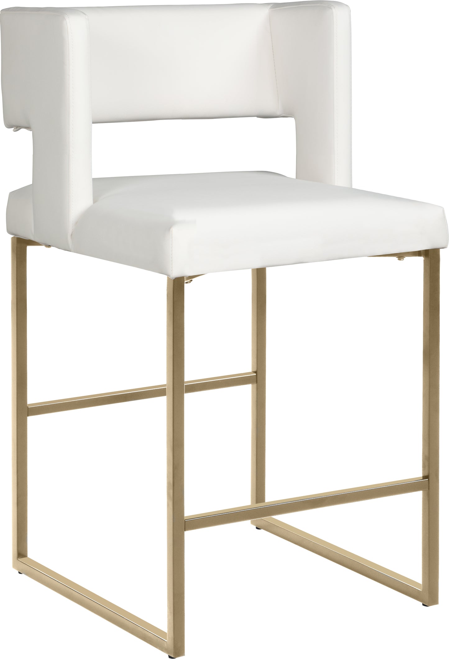 carlton white faux leather counter stool c