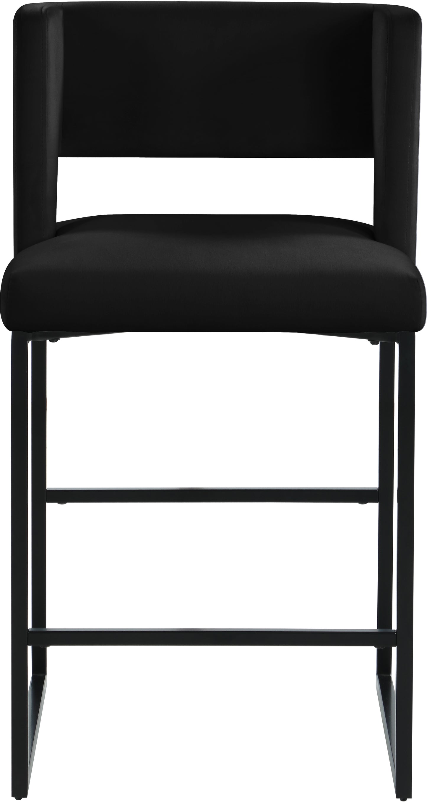 carlton black velvet counter stool c