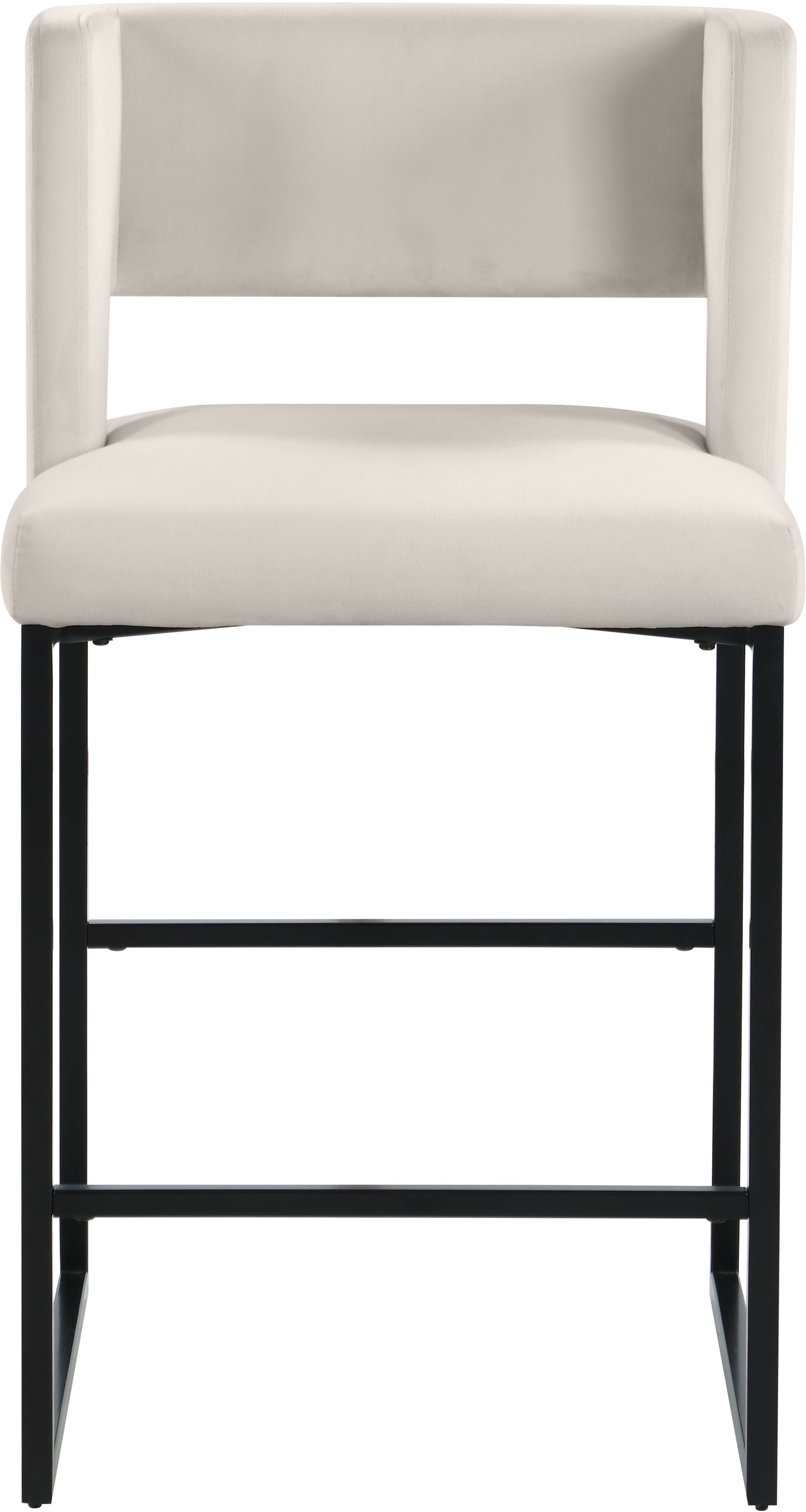 carlton cream velvet counter stool c