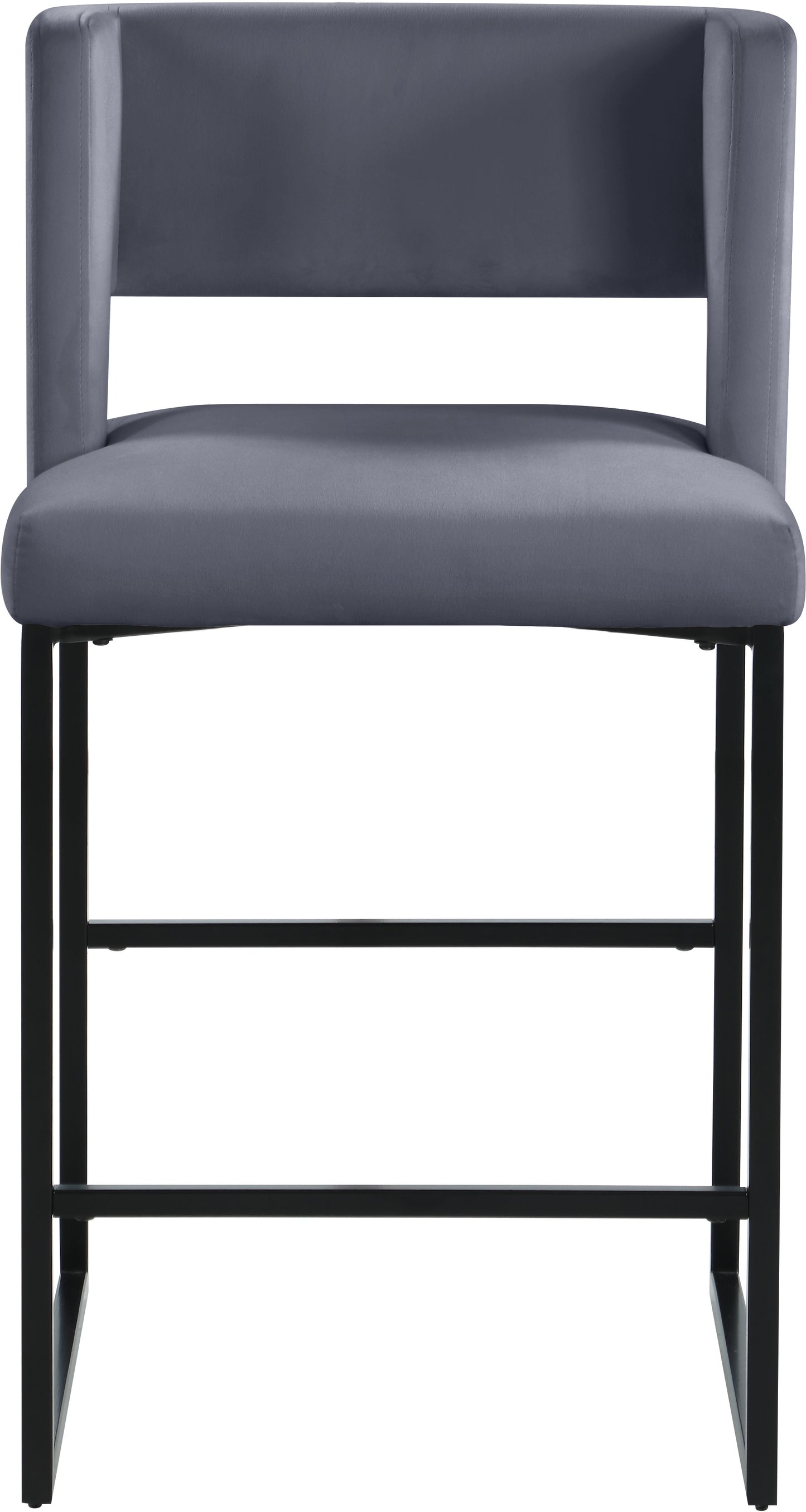 carlton grey velvet counter stool c