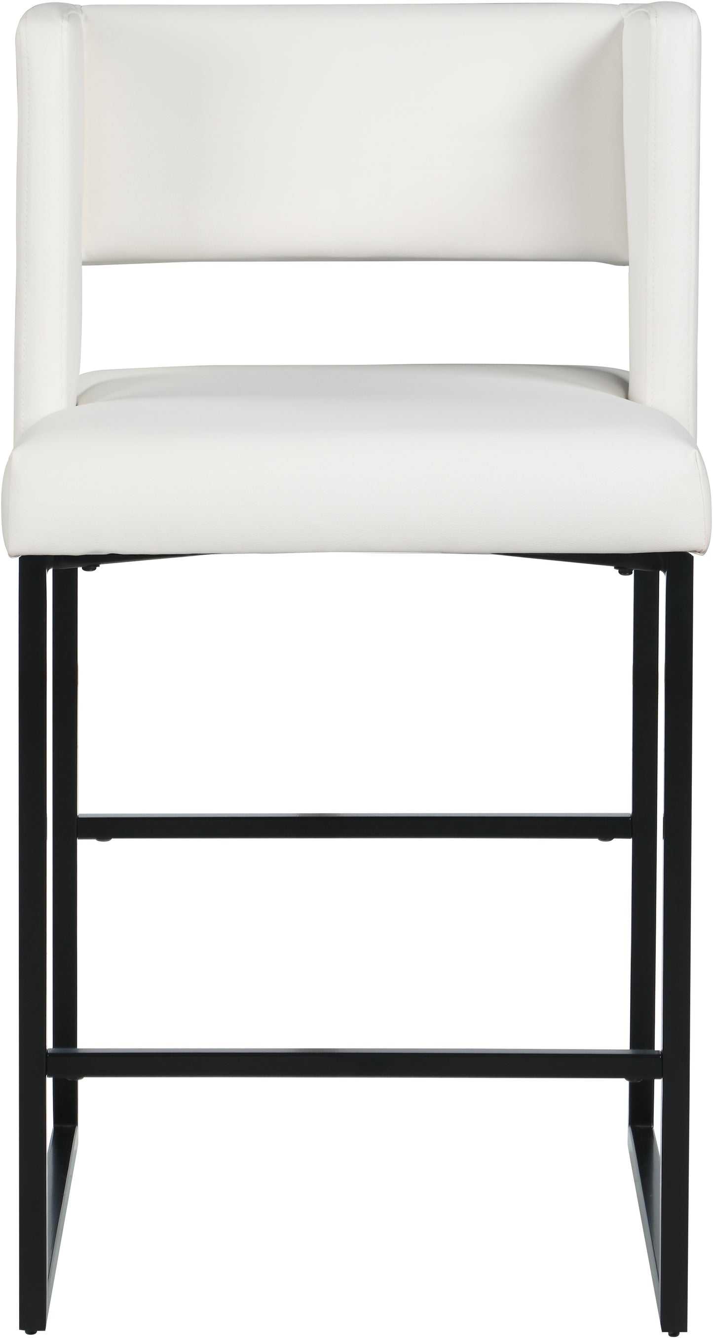 carlton white faux leather counter stool c