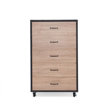 Melkree Chest, Weathered Light Oak Finish