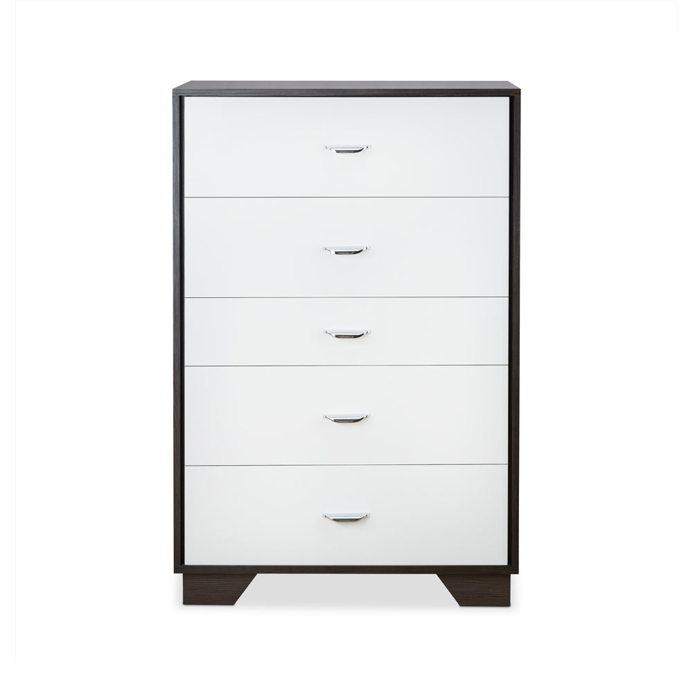 merill chest, white & espresso finish