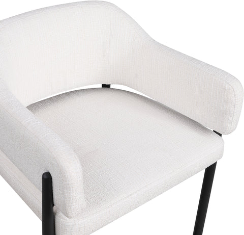 Willow Cream Fabric Upholstered Dining Chair, 2-Piece