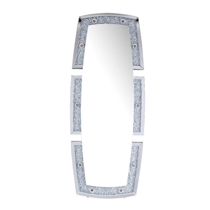 Calan Floor Mirror, Mirrored & Faux Diamonds