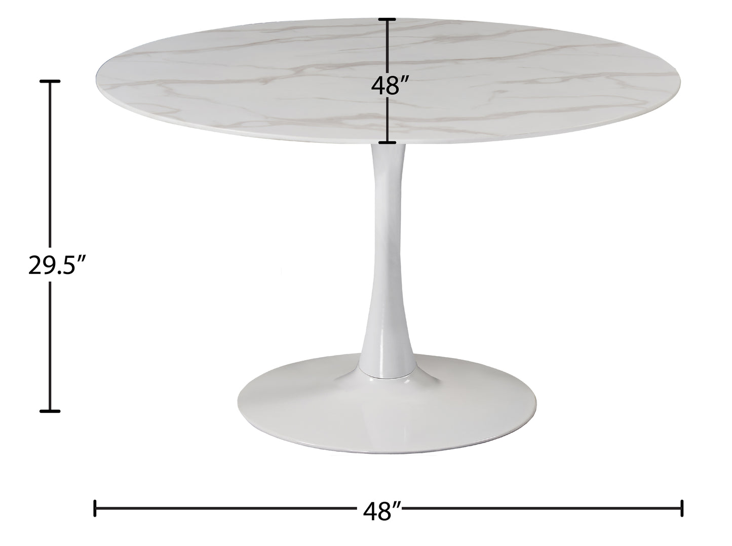 cresthill white dining table t