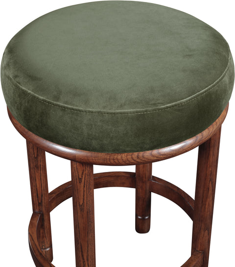Arden Green Velvet Upholstered Counter Stool, 1 Piece (Style 3)