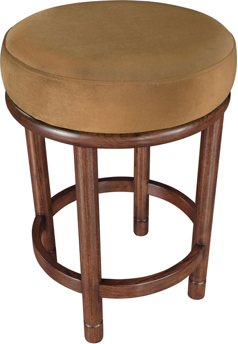 Arden Saddle Velvet Upholstered Counter Stool, 1 Piece (Style 3)