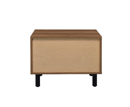 Nakula Accent Table, Brown Oak & Black Finish