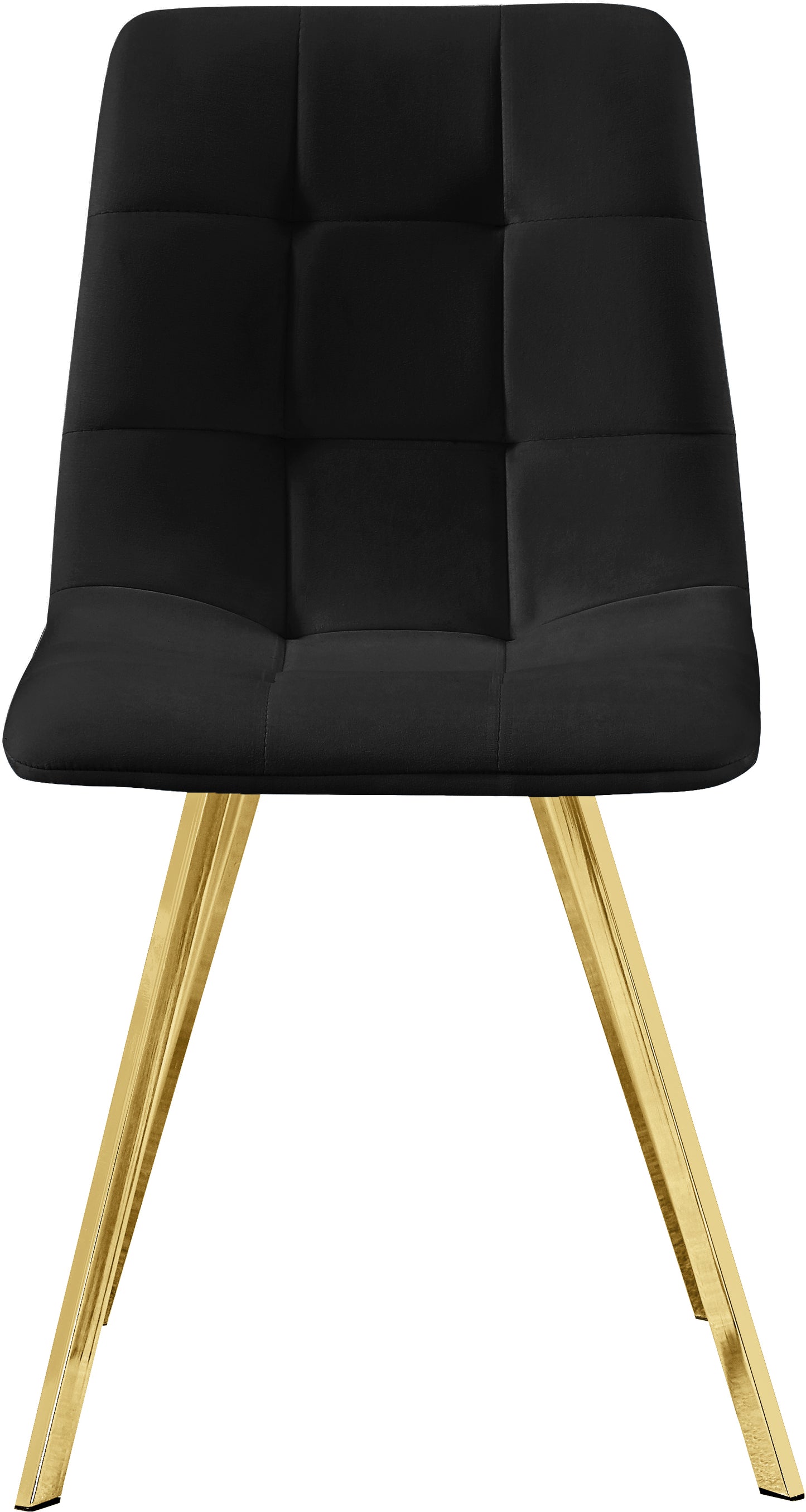 terrazo black velvet dining chair