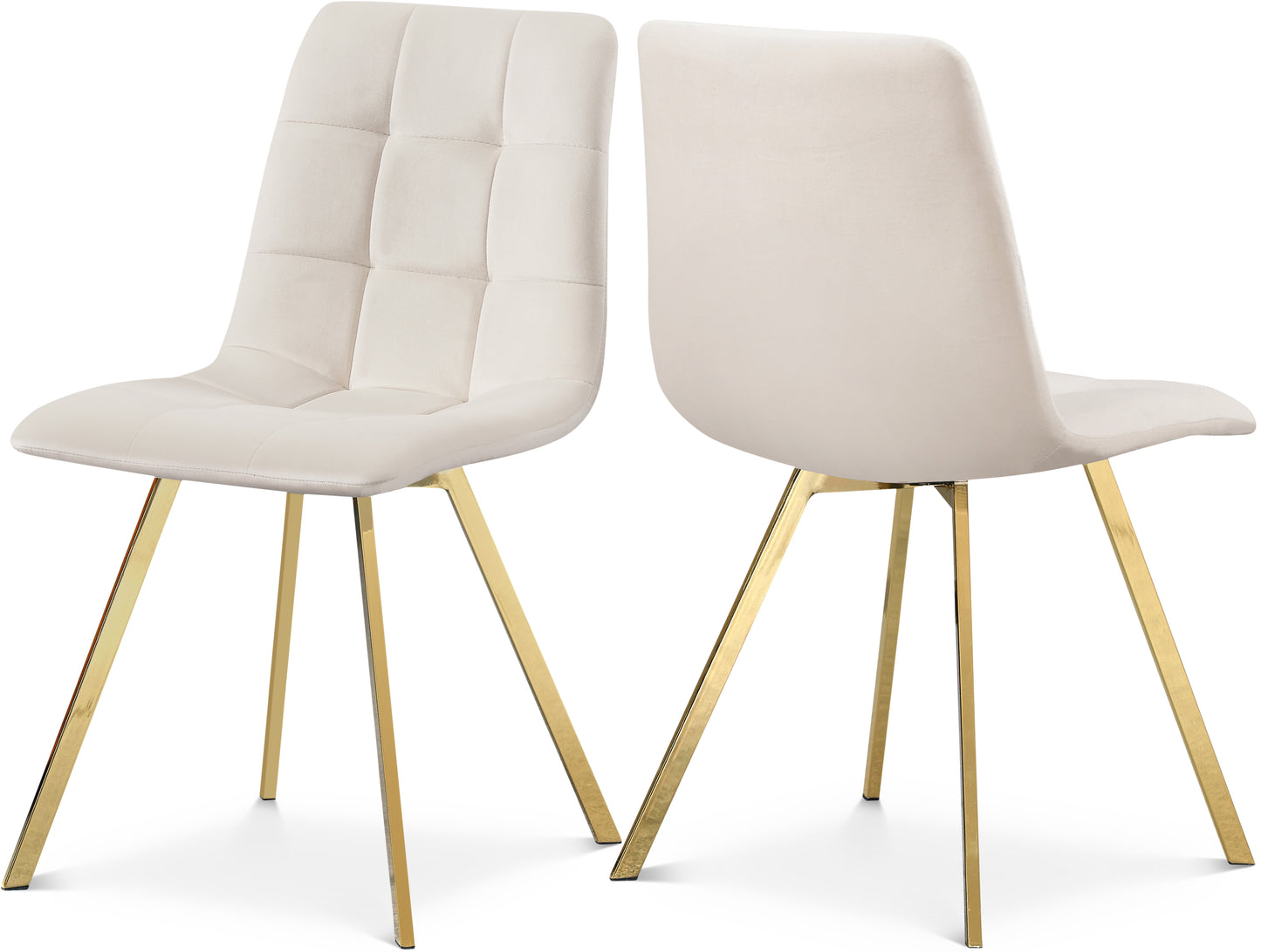 terrazo cream velvet dining chair