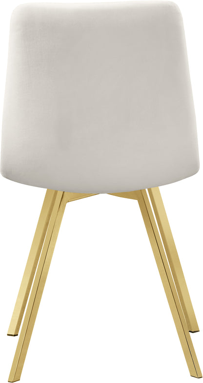 Terrazo Cream Velvet Dining Chair