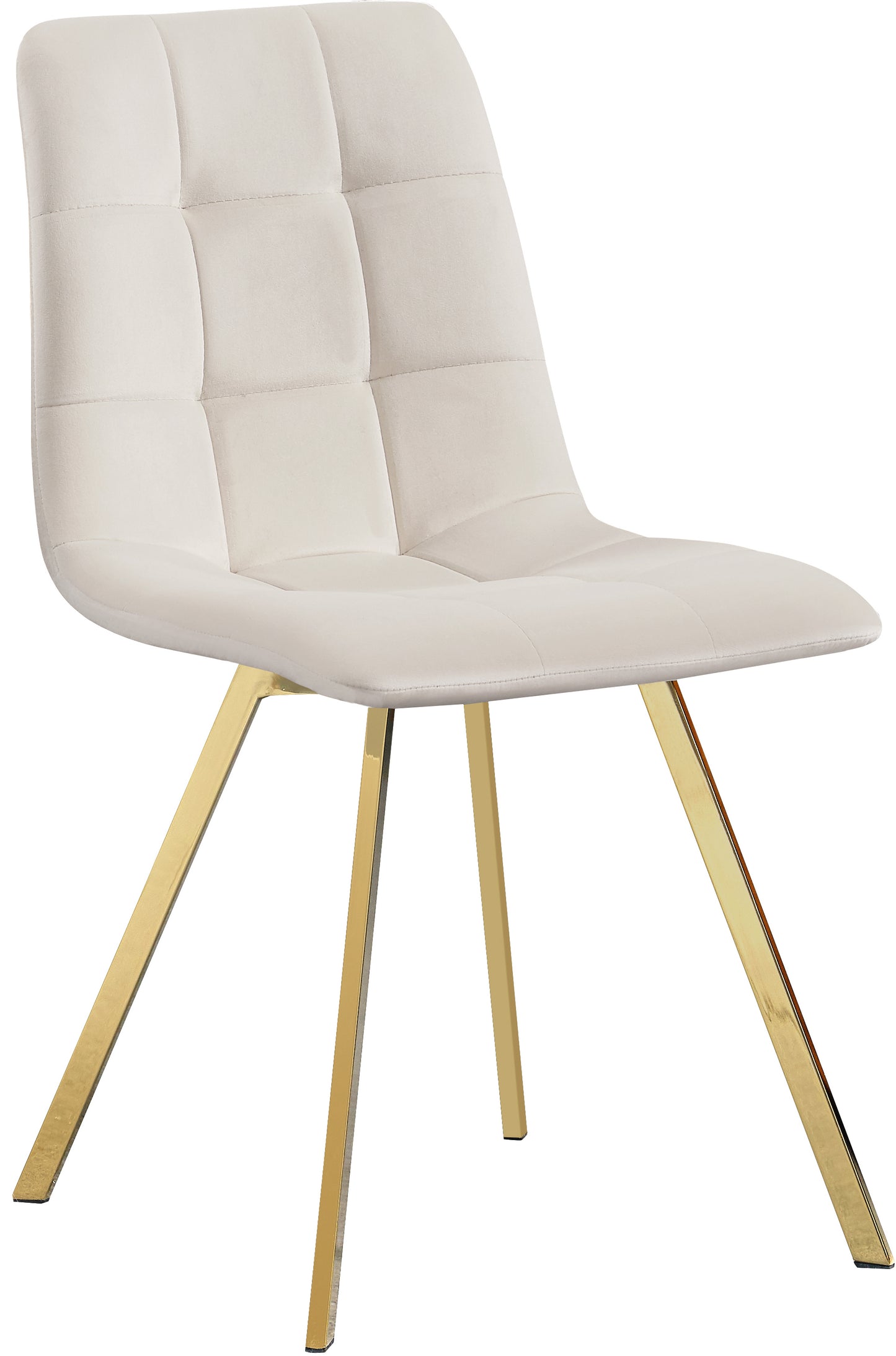 terrazo cream velvet dining chair