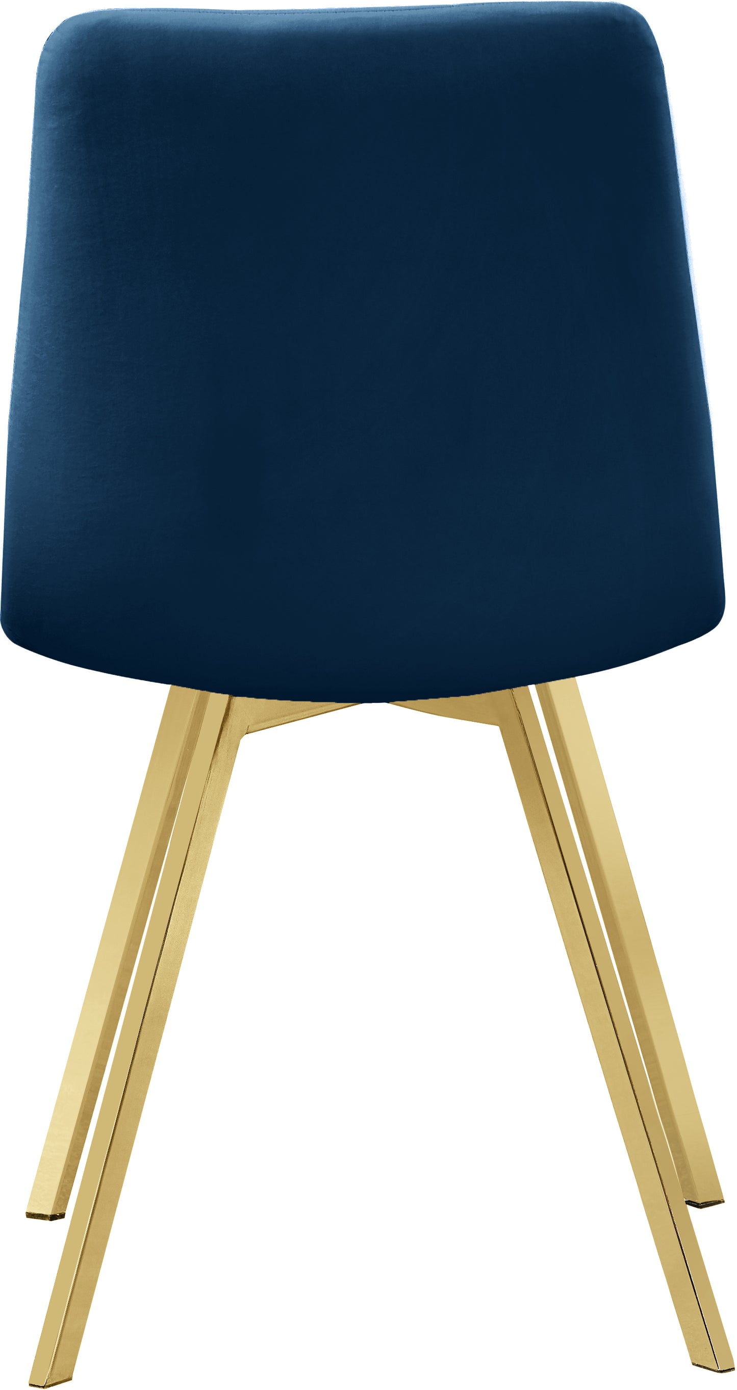 terrazo navy velvet dining chair