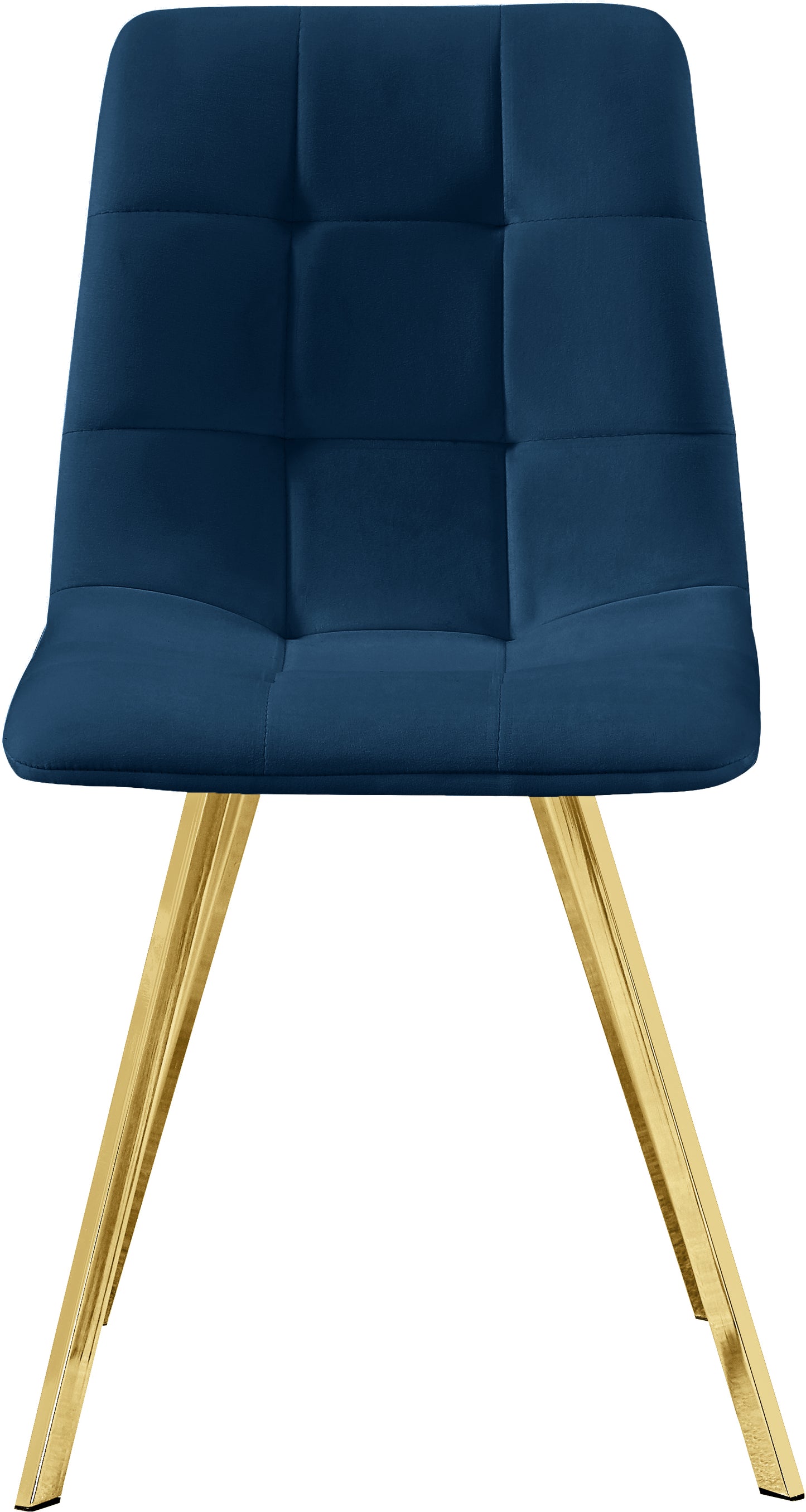 terrazo navy velvet dining chair