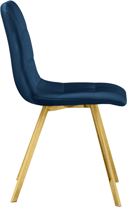 Diamante Navy Velvet Dining Chair C