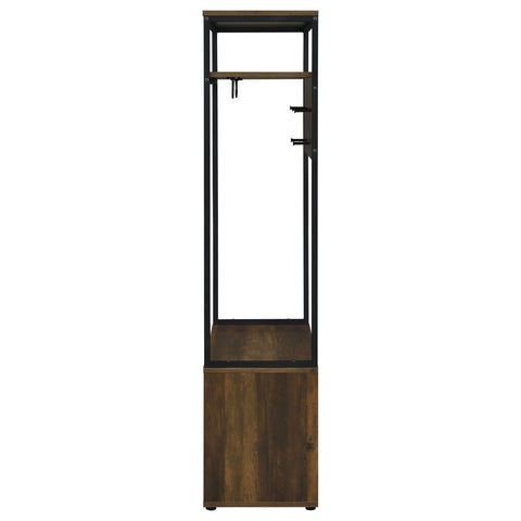 Dana 2-door Coat Rack Hall Tree Storage Bench Dark PineDark Pine