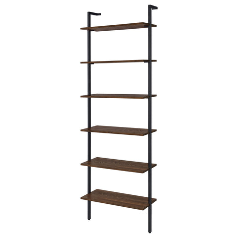 Hillcrest 96-inch 6-shelf Wall Bookshelf WalnutWalnut