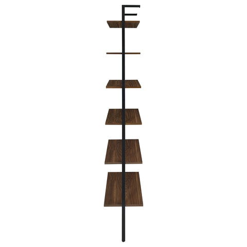 Hillcrest 96-inch 6-shelf Wall Bookshelf WalnutWalnut