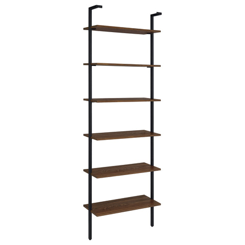 Hillcrest 96-inch 6-shelf Wall Bookshelf WalnutWalnut
