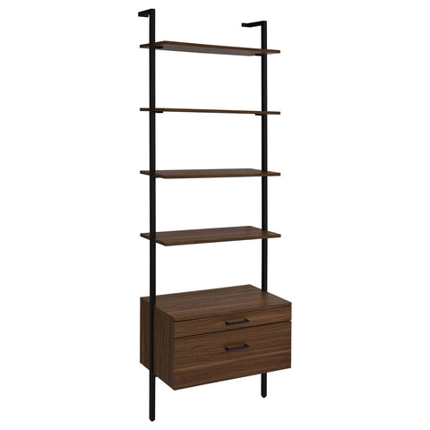 Hillcrest 3-piece 96-inch Wall Mounted Bookshelf Set WalnutWalnut