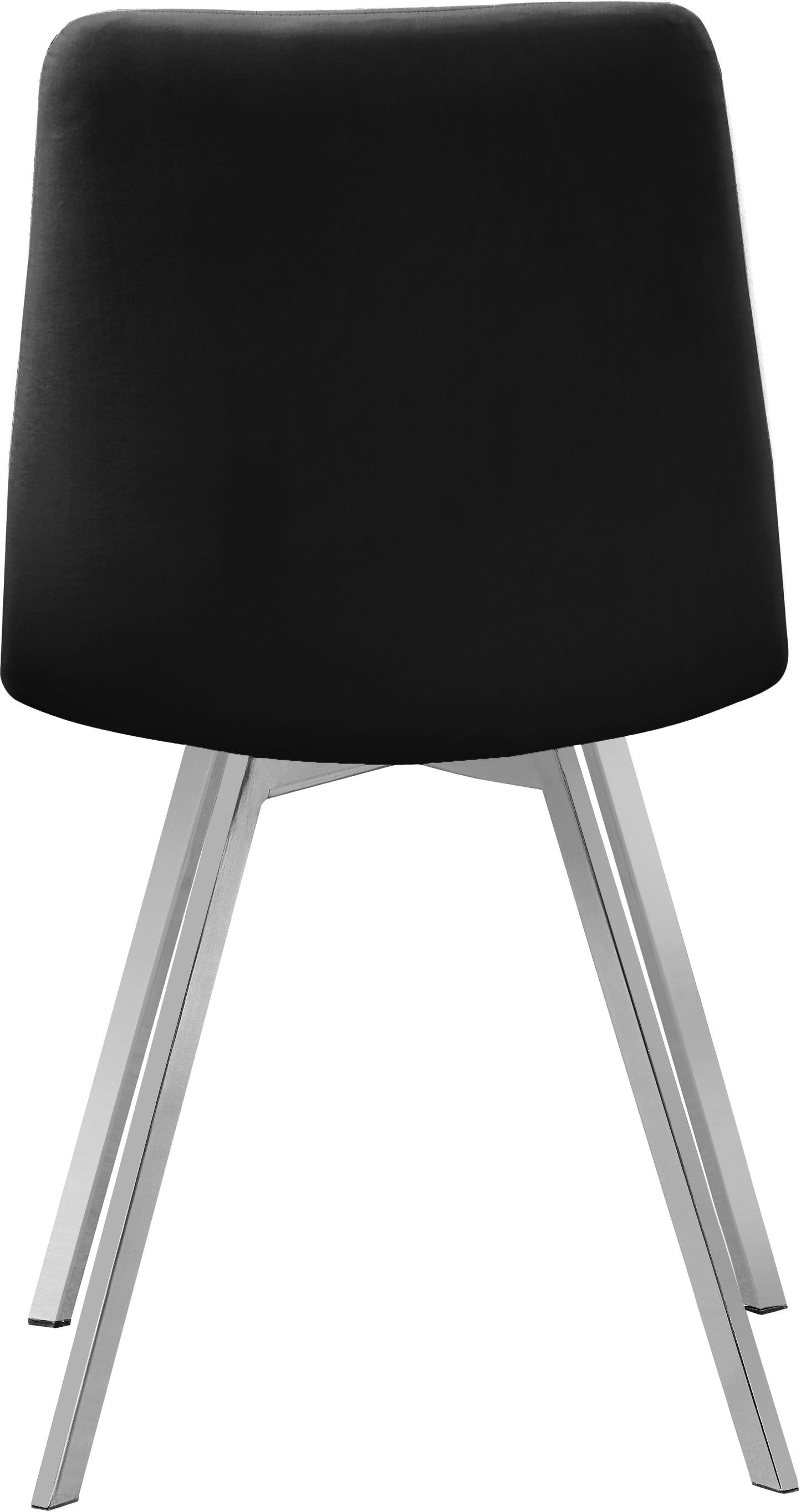 terrazo black velvet dining chair