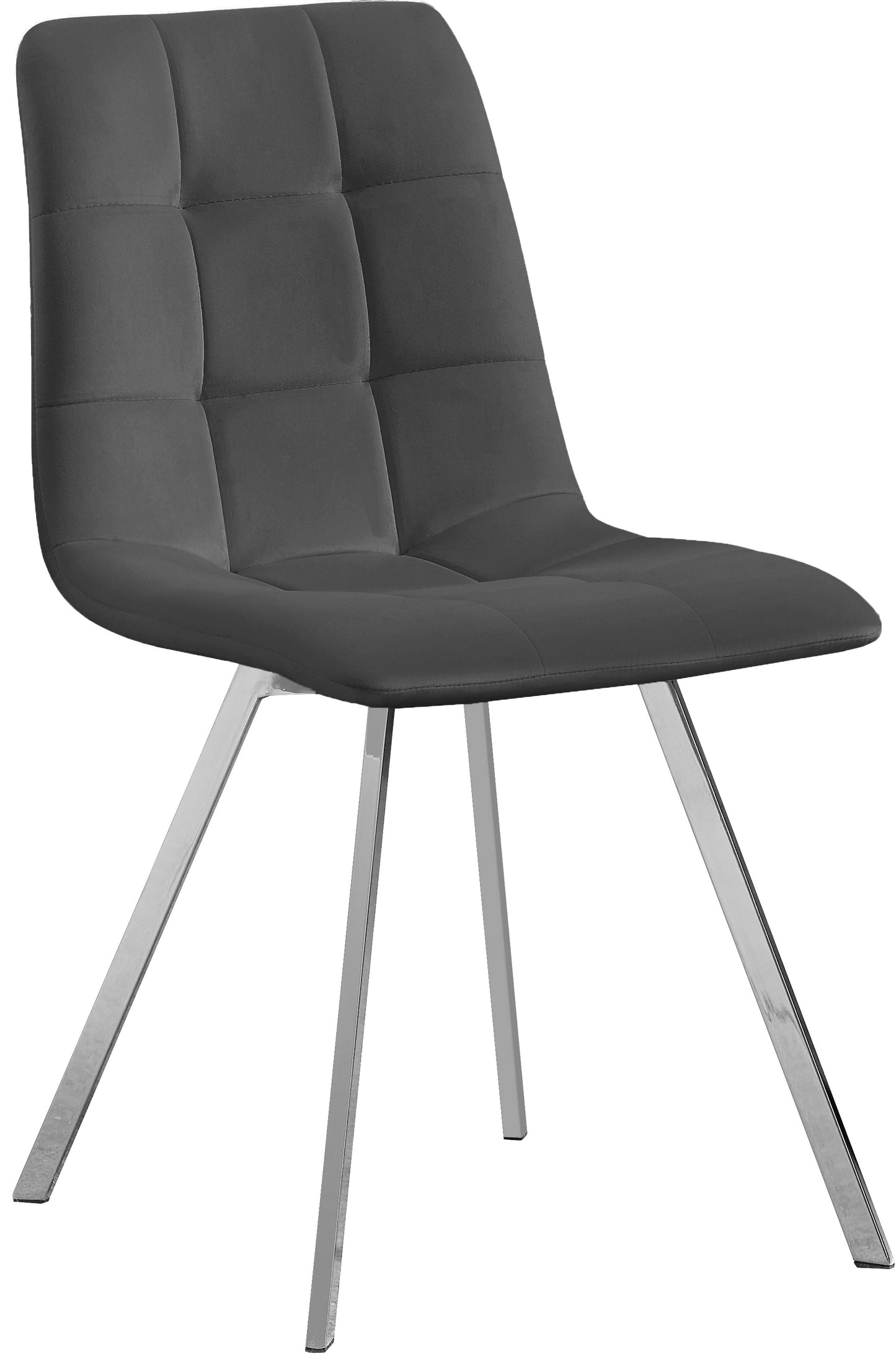 terrazo grey velvet dining chair