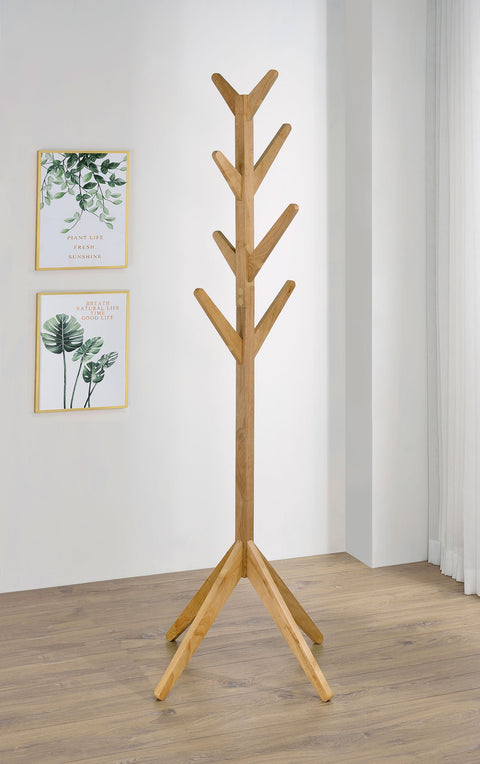 Granvia Solid Wood Coat Rack Clothing Hanger Natural OakNatural Oak