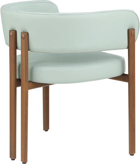 Acacia Mint Green Faux Leather Dining Chair C