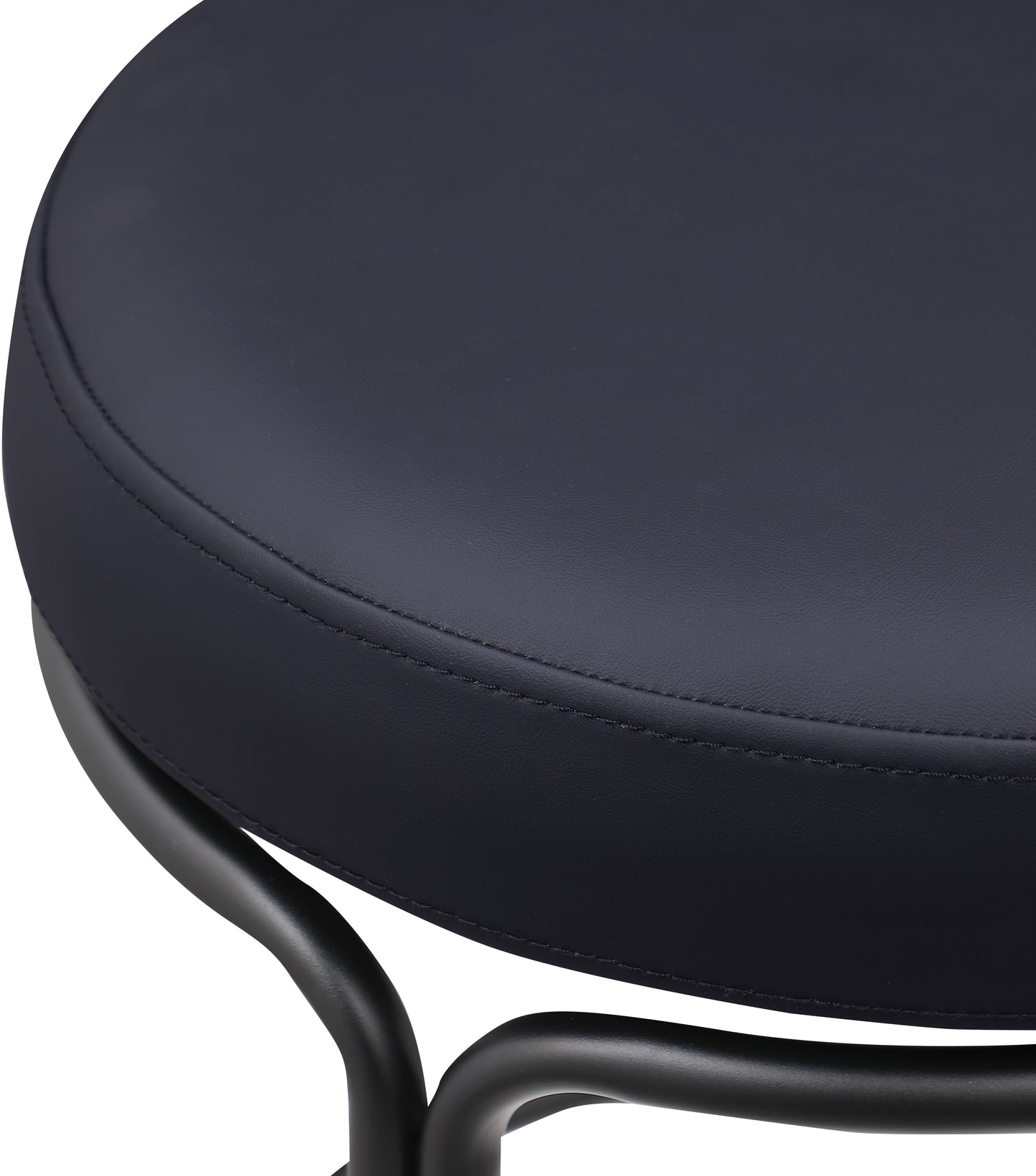 globus black vegan leather counter stool