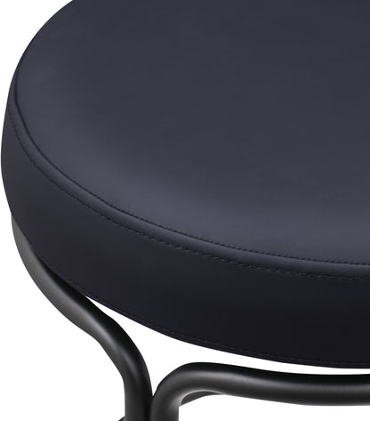 Globus Black Vegan Leather Counter Stool