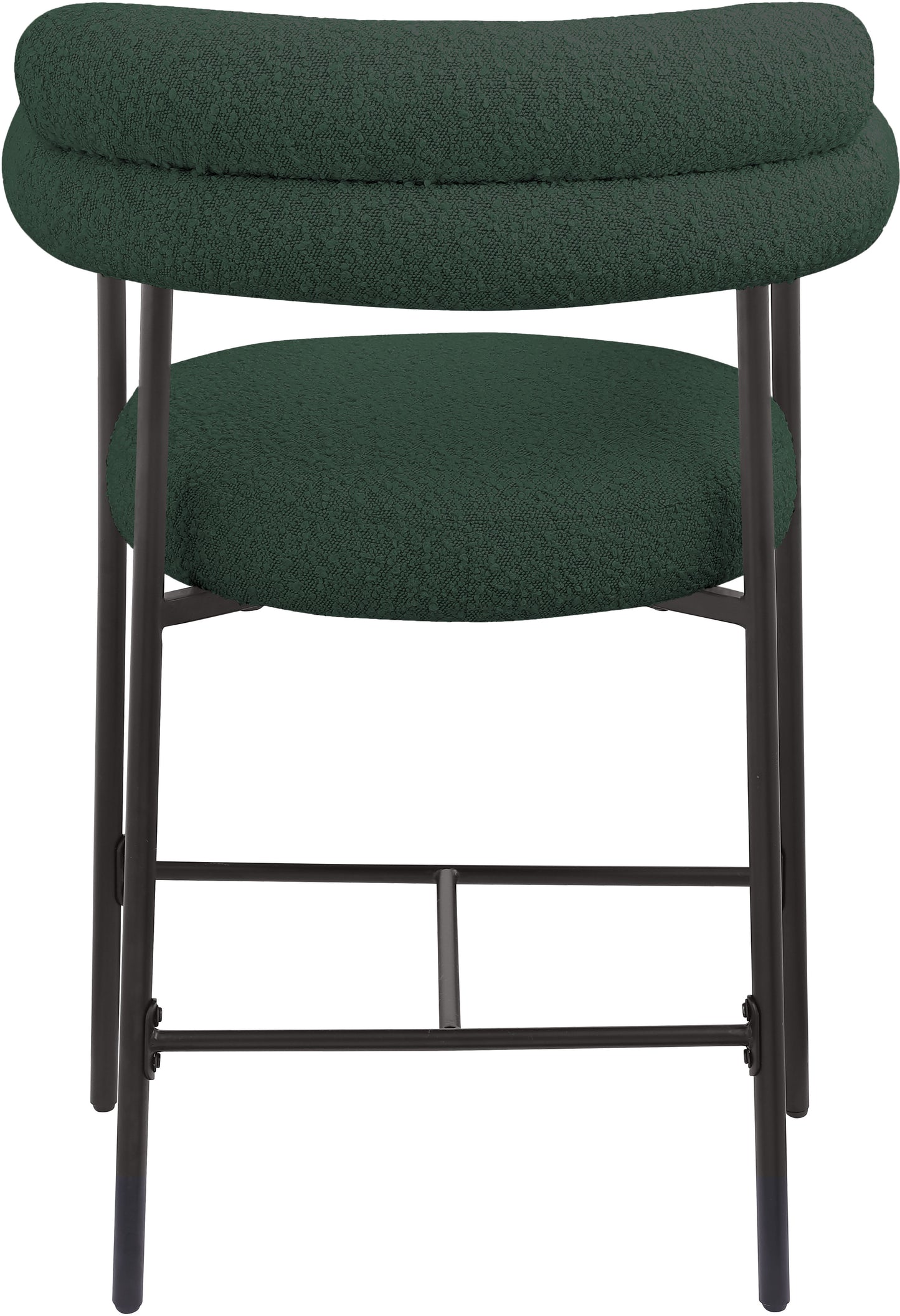 santorini green boucle fabric counter stool