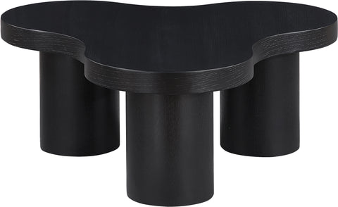 Harper Black Oak Veneer And Solid Wood Coffee Table, 1 Piece