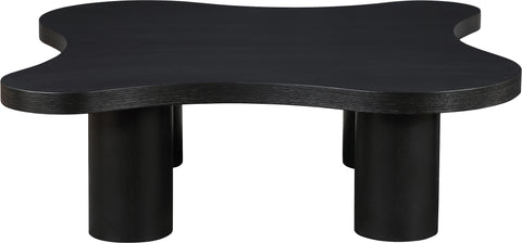 Harper Black Oak Veneer And Solid Wood Coffee Table, 1 Piece (Style 2)