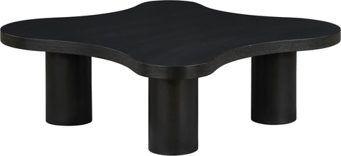 Harper Black Oak Veneer And Solid Wood Coffee Table, 1 Piece (Style 2)
