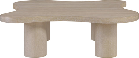 Harper Natural Oak Veneer And Solid Wood Coffee Table, 1 Piece (Style 2)