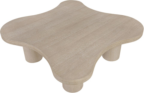 Harper Natural Oak Veneer And Solid Wood Coffee Table, 1 Piece (Style 2)