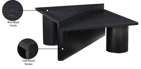 Rowan Black Oak Veneer Coffee Table, 1 Piece
